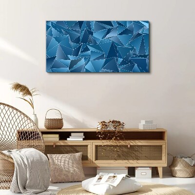Tablou canvas Geometria solidelor albastre