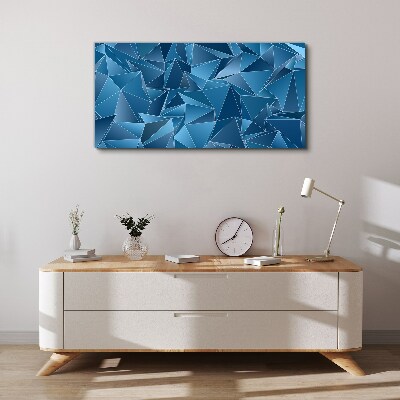 Tablou canvas Geometria solidelor albastre