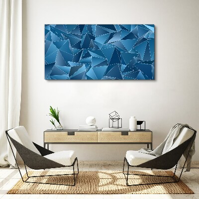 Tablou canvas Geometria solidelor albastre