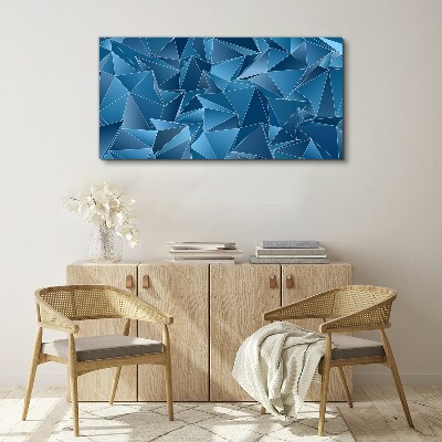 Tablou canvas Geometria solidelor albastre