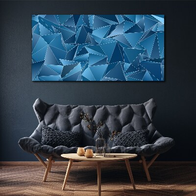 Tablou canvas Geometria solidelor albastre
