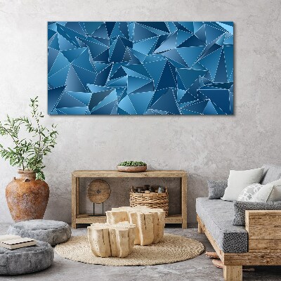 Tablou canvas Geometria solidelor albastre