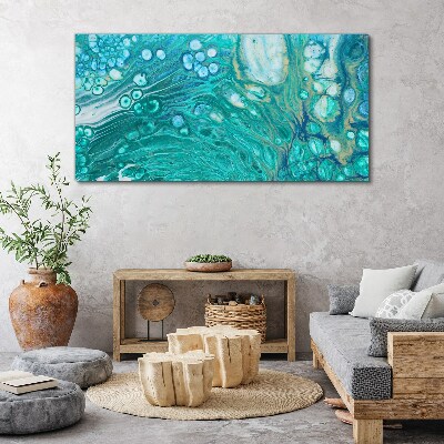 Tablou canvas Valurile oceanului în sticlă