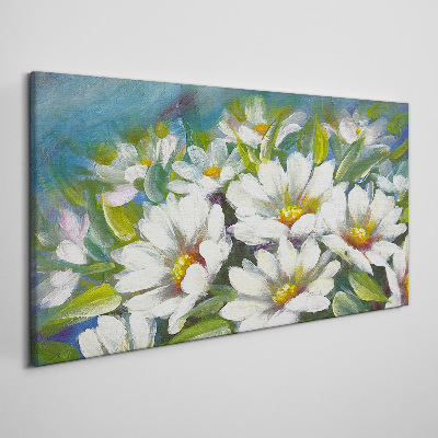 Tablou canvas Charm floral în albastru
