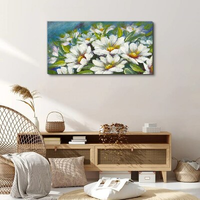 Tablou canvas Charm floral în albastru