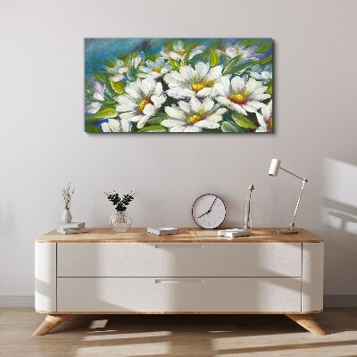 Tablou canvas Charm floral în albastru