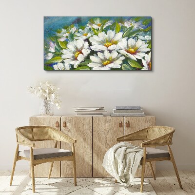 Tablou canvas Charm floral în albastru