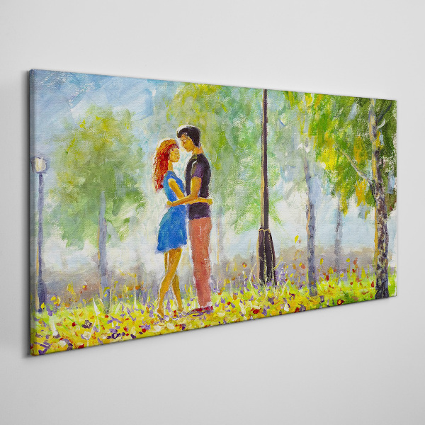 Tablou canvas Dragoste printre verdeață