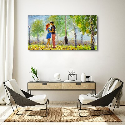 Tablou canvas Dragoste printre verdeață