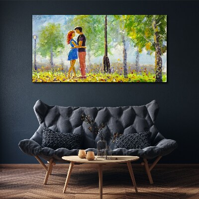 Tablou canvas Dragoste printre verdeață
