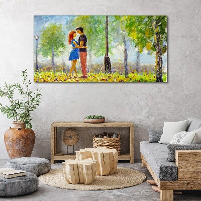 Tablou canvas Dragoste printre verdeață
