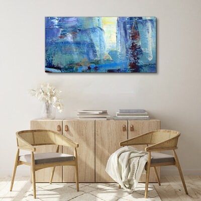 Tablou canvas Peisaj abstract în nuanțe de albastru