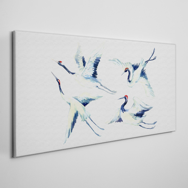 Tablou canvas Macarale dansând în albastru