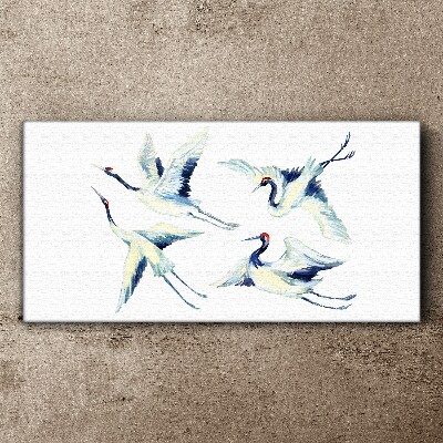 Tablou canvas Macarale dansând în albastru