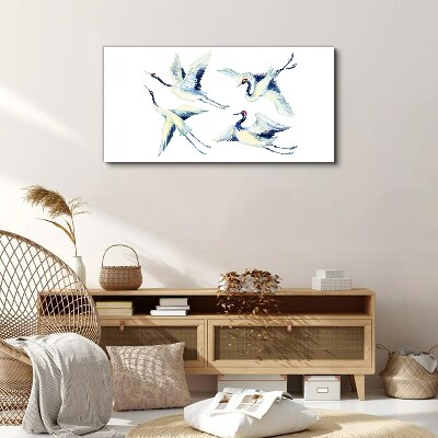 Tablou canvas Macarale dansând în albastru