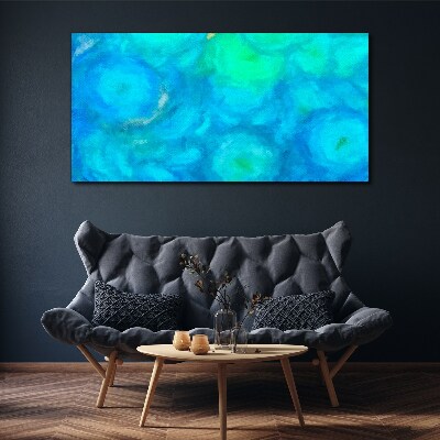Tablou canvas Cercuri turcoaz în albastru