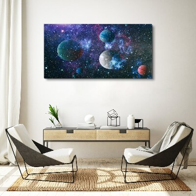 Tablou canvas cerul planetei stele