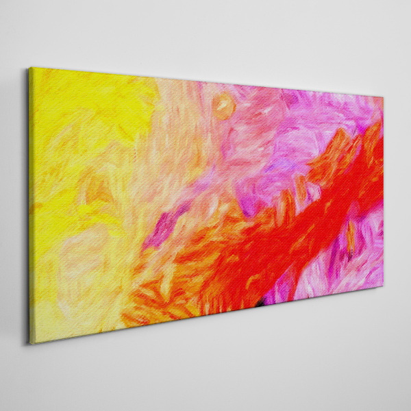 Tablou canvas Abstracție colorată în tonuri calde