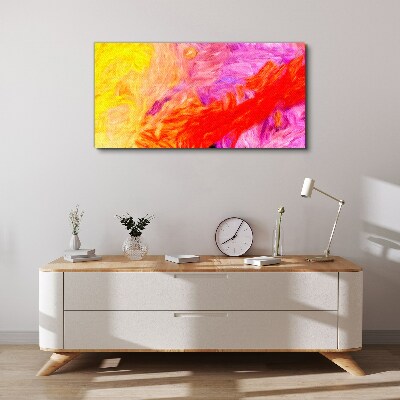 Tablou canvas Abstracție colorată în tonuri calde