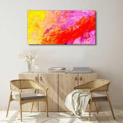 Tablou canvas Abstracție colorată în tonuri calde