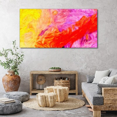 Tablou canvas Abstracție colorată în tonuri calde