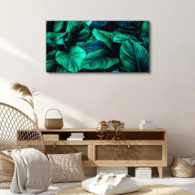 Tablou canvas Frunze tropicale verzi