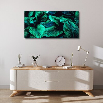 Tablou canvas Frunze tropicale verzi