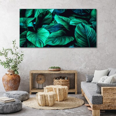 Tablou canvas Frunze tropicale verzi