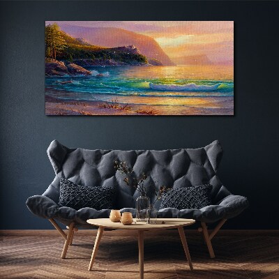 Tablou canvas O dimineață liniștită la malul mării
