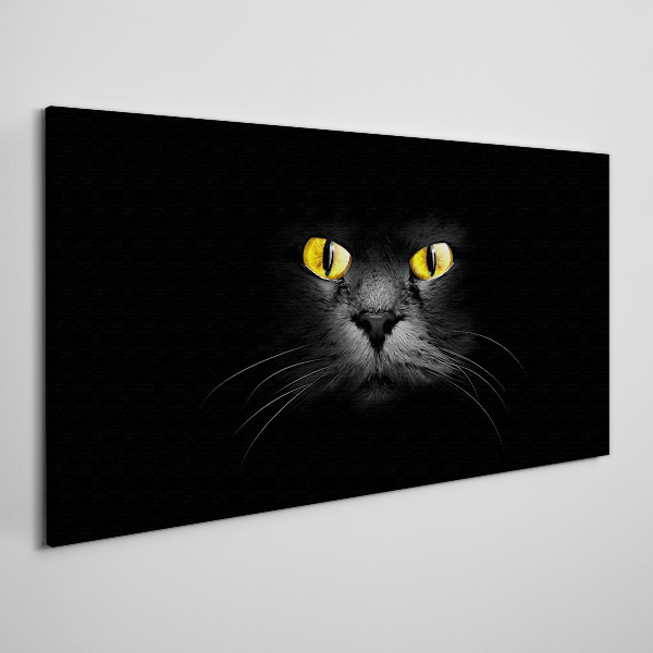 Tablou canvas Ochi de aur ai unei pisici în umbră