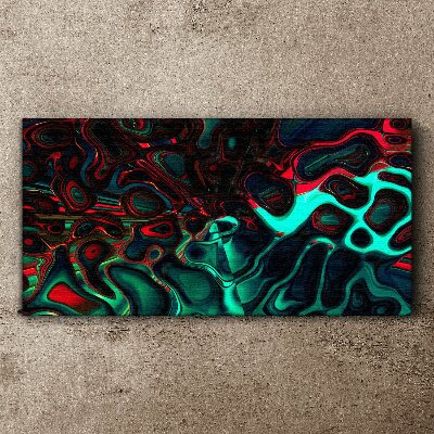 Tablou canvas Valuri de culoare abstracte