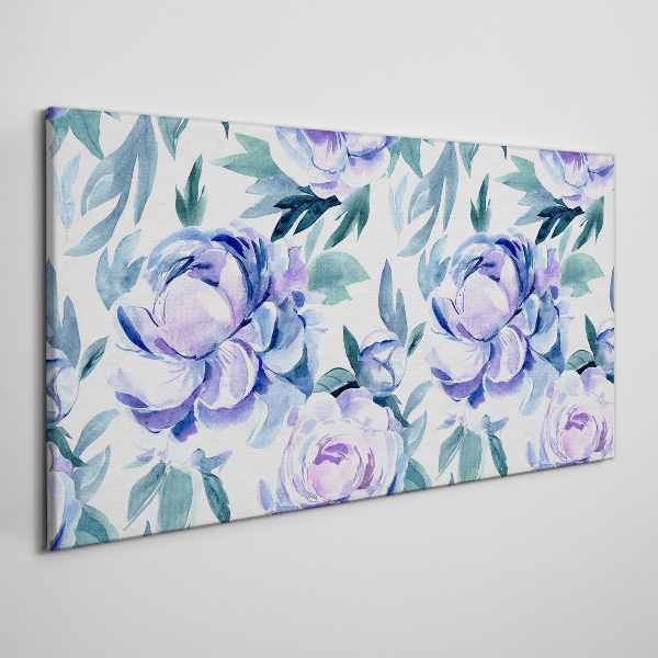 Tablou canvas Peisaj floral în nuanțe de violet