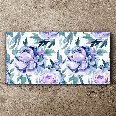 Tablou canvas Peisaj floral în nuanțe de violet