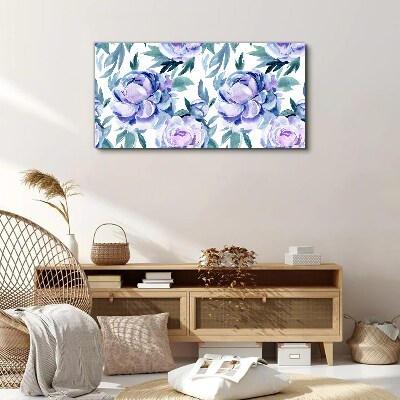 Tablou canvas Peisaj floral în nuanțe de violet
