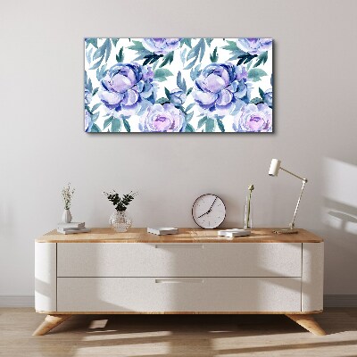Tablou canvas Peisaj floral în nuanțe de violet