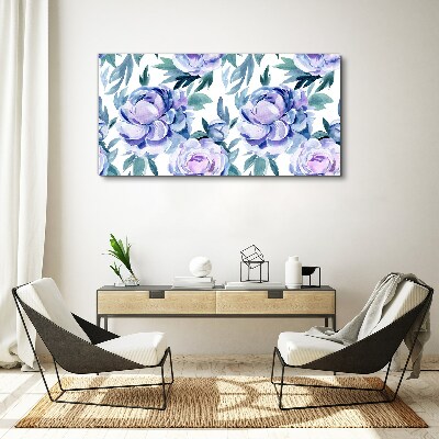 Tablou canvas Peisaj floral în nuanțe de violet