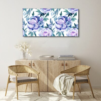 Tablou canvas Peisaj floral în nuanțe de violet