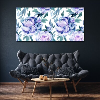 Tablou canvas Peisaj floral în nuanțe de violet