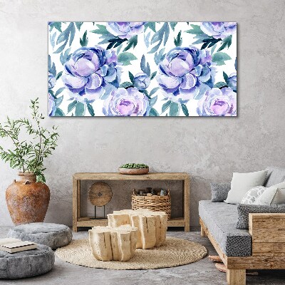 Tablou canvas Peisaj floral în nuanțe de violet