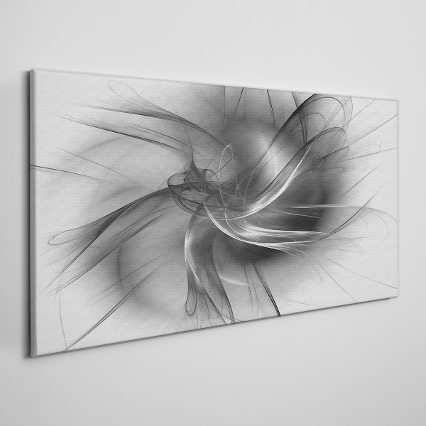 Tablou canvas Vârtejele abstracte în tonuri monocromatice