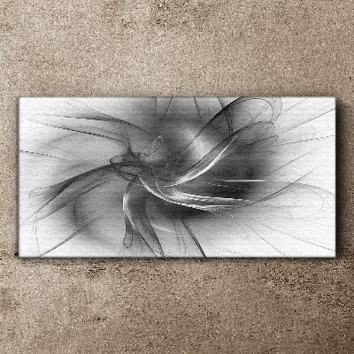 Tablou canvas Vârtejele abstracte în tonuri monocromatice