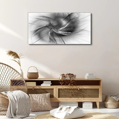 Tablou canvas Vârtejele abstracte în tonuri monocromatice