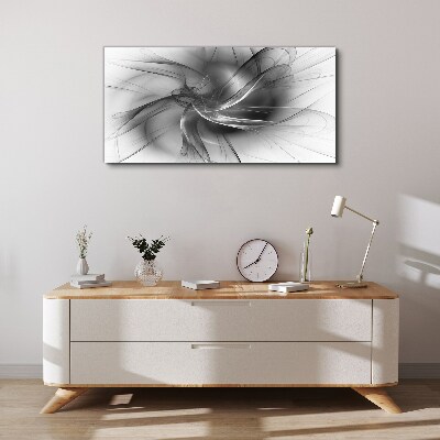 Tablou canvas Vârtejele abstracte în tonuri monocromatice