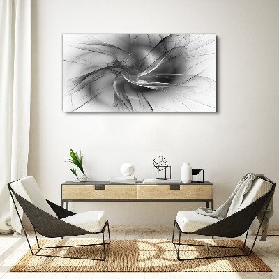 Tablou canvas Vârtejele abstracte în tonuri monocromatice