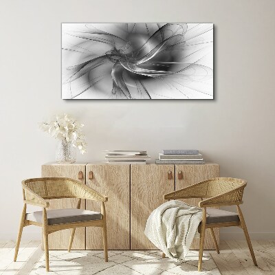 Tablou canvas Vârtejele abstracte în tonuri monocromatice
