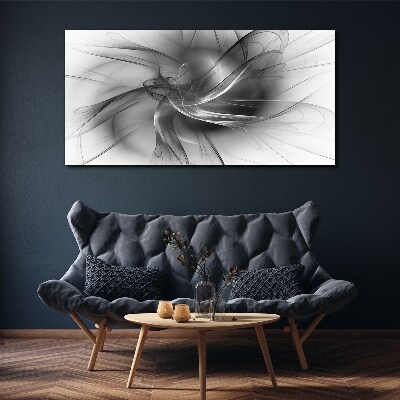 Tablou canvas Vârtejele abstracte în tonuri monocromatice