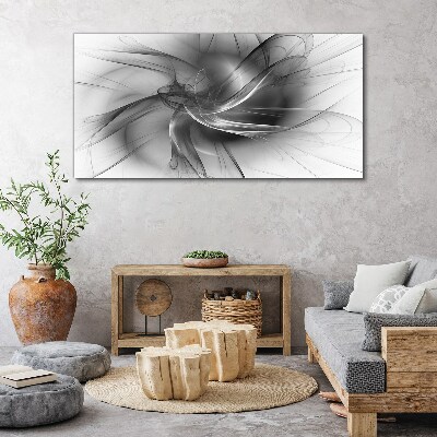 Tablou canvas Vârtejele abstracte în tonuri monocromatice