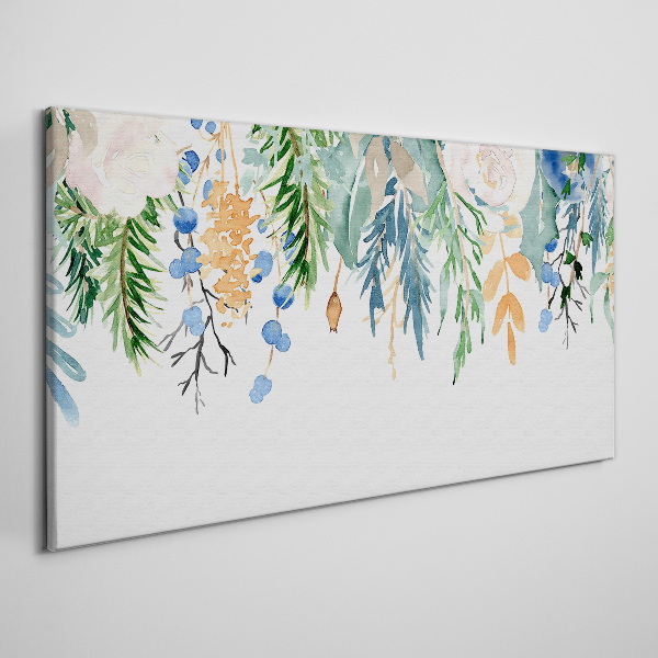 Tablou canvas Peisaj floral în acuarelă