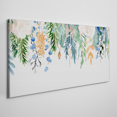 Tablou canvas Peisaj floral în acuarelă