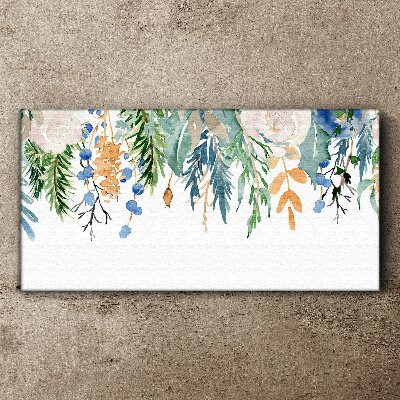 Tablou canvas Peisaj floral în acuarelă